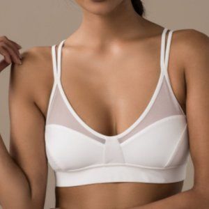 Lululemon Anew Bra in Black Luxtreme Strappy w/Sheer detail Sz 4